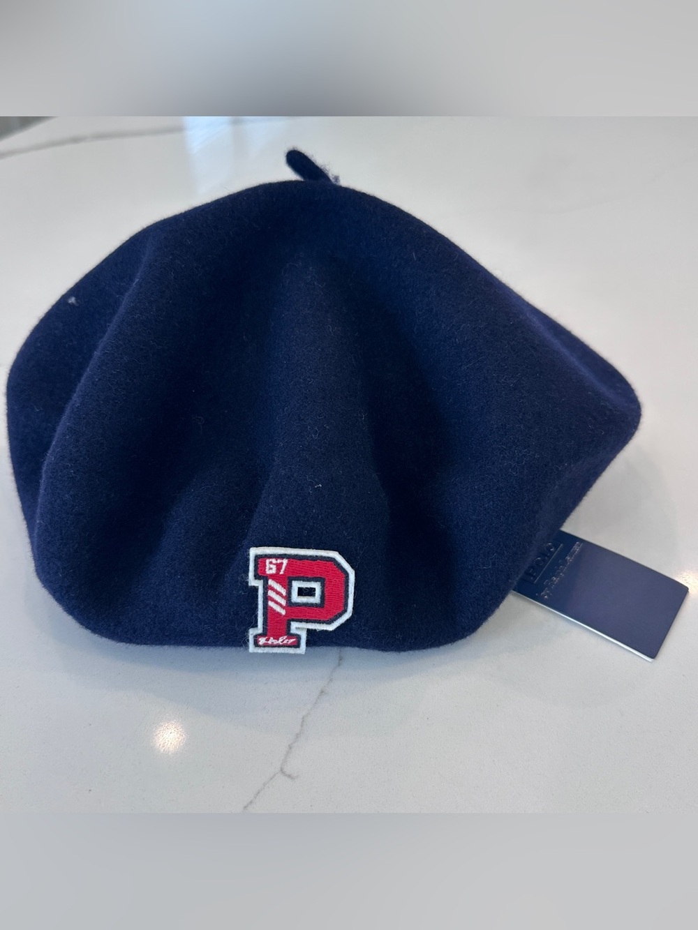 RARE Polo Ralph Lauren Wool Beret 1967 Navy One Size NWT